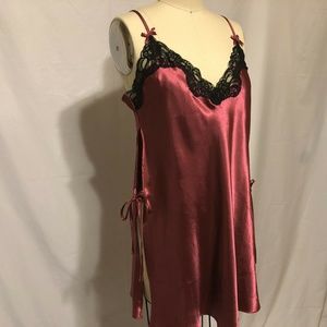 Dreamgirl Women's Pink Silky Satin Night Gown